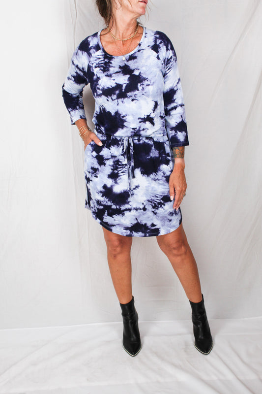 BBMD853-D - Dusty Blue - Tye Dye Dress A1387 - Pack