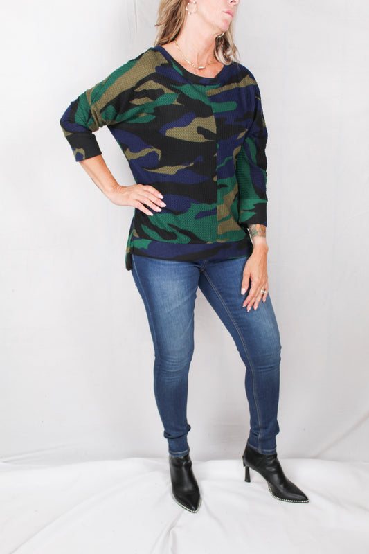 FM35777-R - Rain Forest - 2A - Dolman High Low Top A1434 - Pack