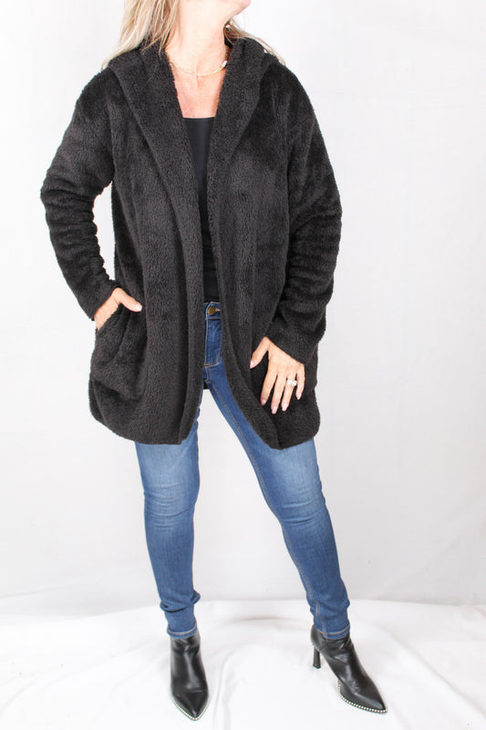SR2641-B - Black Hooded Wrap A1679 - Pack