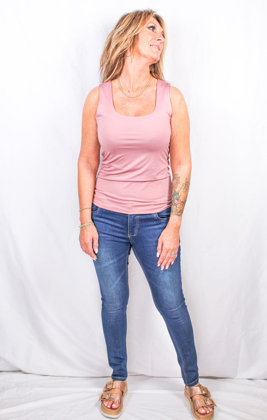 MN35965C-P - Pink - Half Lined Tank A2835 - Pack