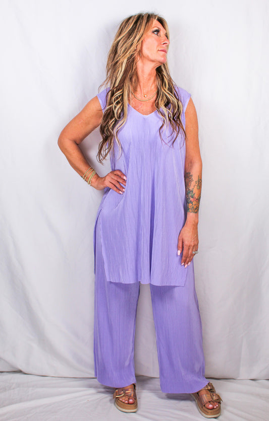 K152342G-L - Lavender - Sleeveless Tunic A2959 - Pack