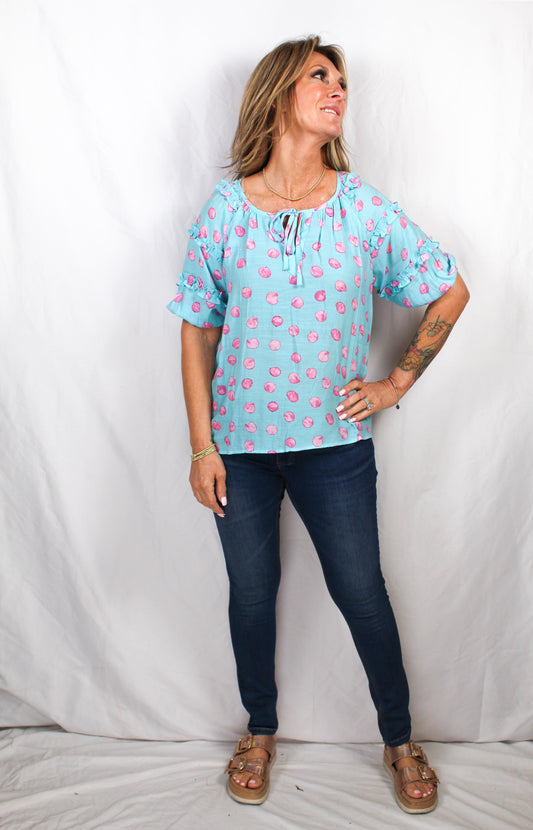 ST814N03F-P - Panema / Bequvia Pink - Short Sleeve Blouse A2978 - Pack