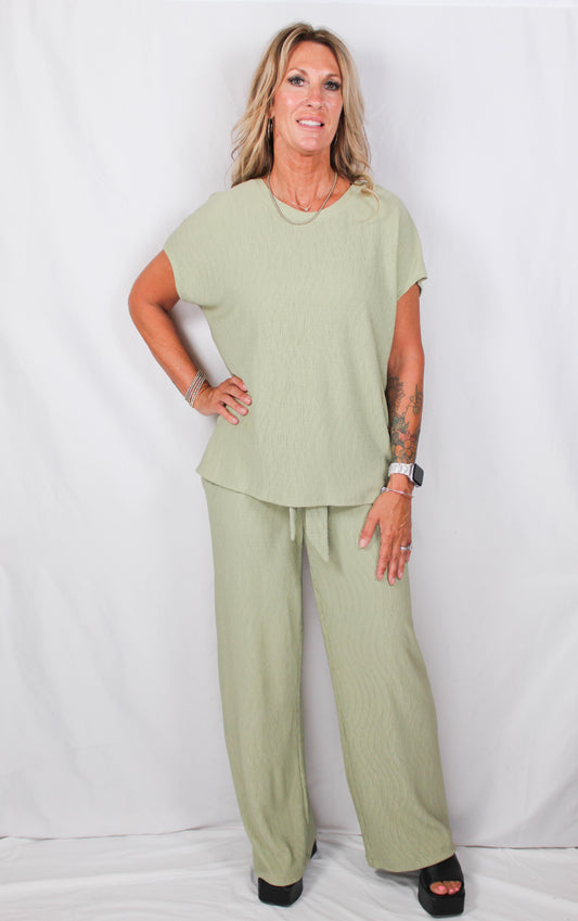FM36040-D-S - Sage - Dolman Short Sleeve Top A3054 - Pack