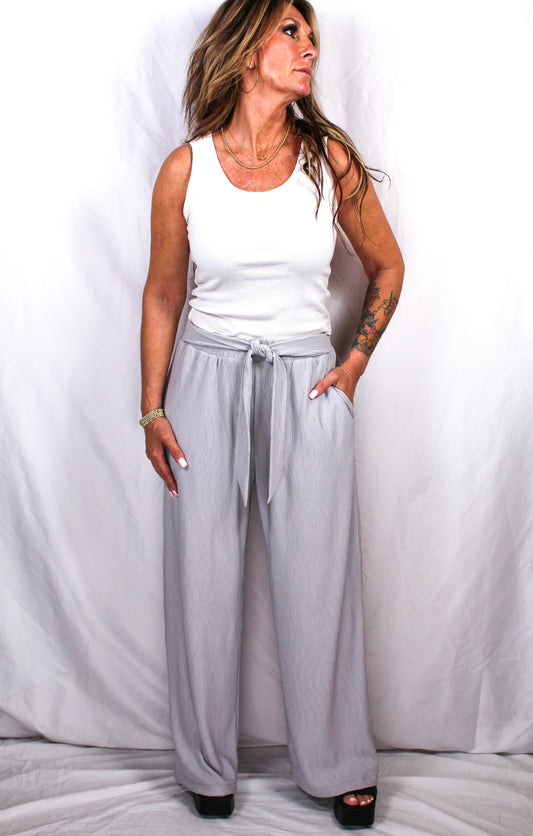 FM11591-D-C - Grey - Textured Knit Bottoms A3057 - Pack