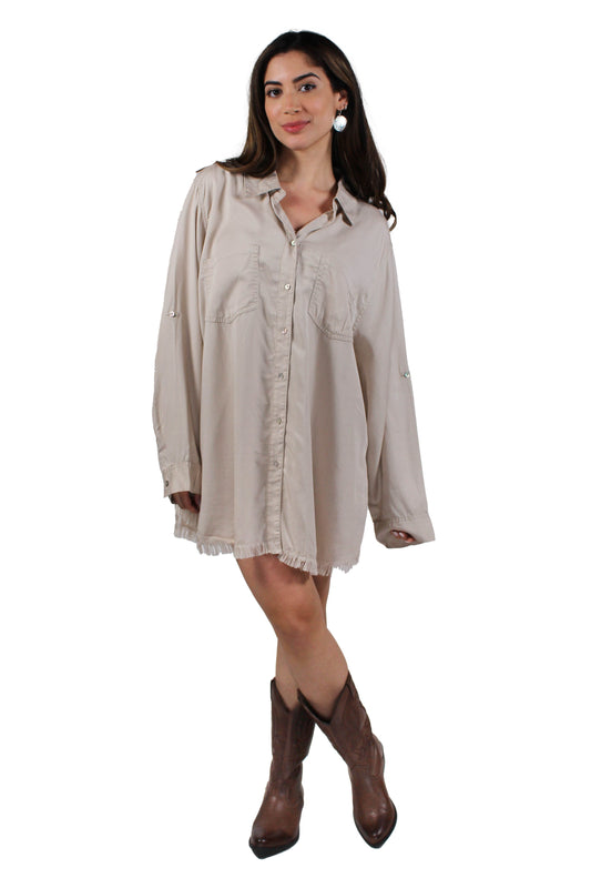 XTS429-S - Stone - Tencil Blouse - Plus A3410 - Pack