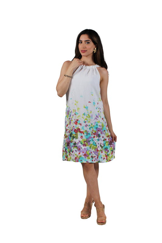 ND814N404-W - White Beetroot - Sleeveless Dress A3411 - Pack