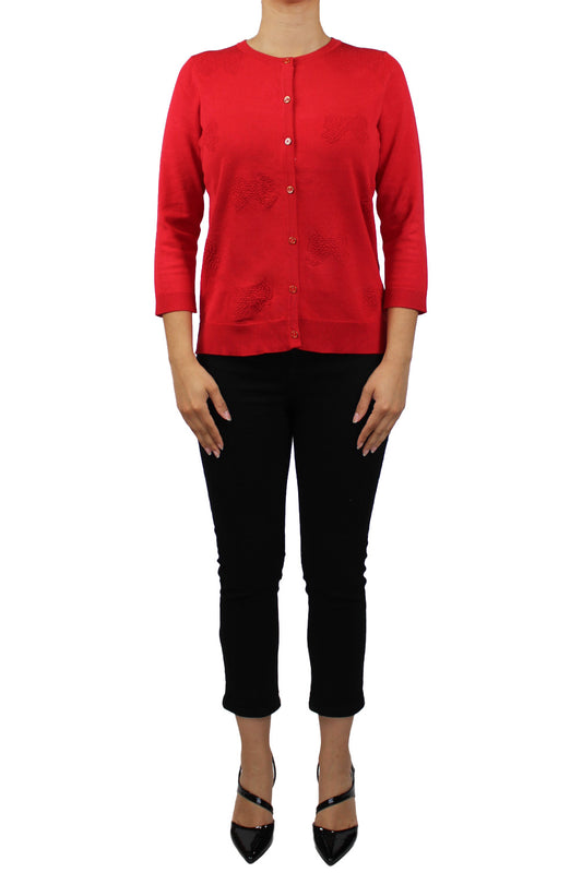 CGSW01705M-R - Red - Bow Cardigan A3586 - Pack