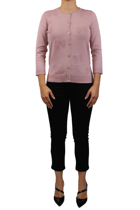 CGSW01705M-B - Blush Cashmere - Bow Cardigan A3587 - Pack