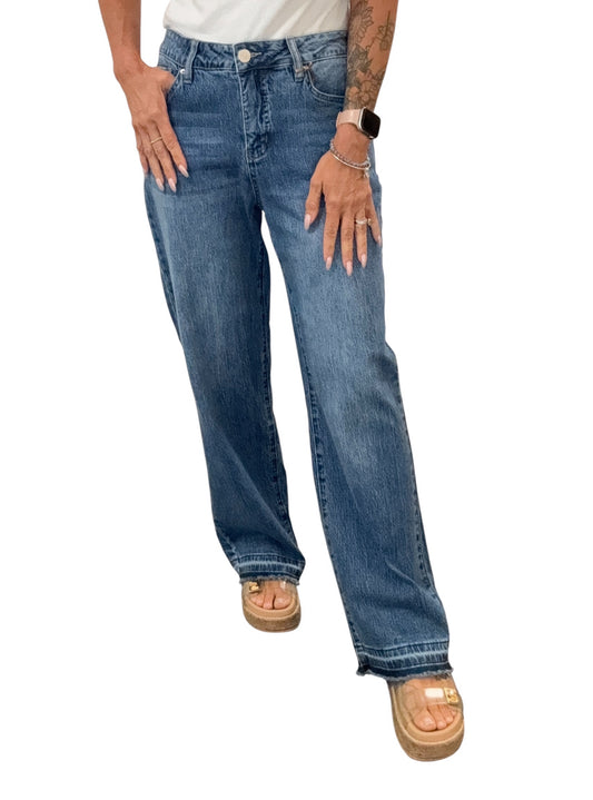 WP031899-08M -  - Wide Leg Release Hem Jean A3626 - Pack