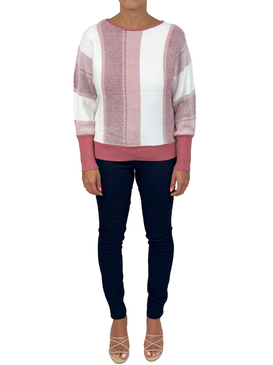 HAM5860-B -  - Boat V-Neck Dolman Sweater A3633 - Pack