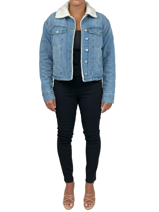64281-N -  - Boxy Jacket 21" With Sherpa A3648 - Pack