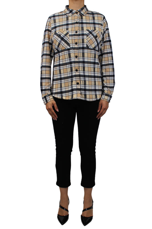 PD3614-B -  - Plaid Shirt Lined in Shearling A3671 - Pack