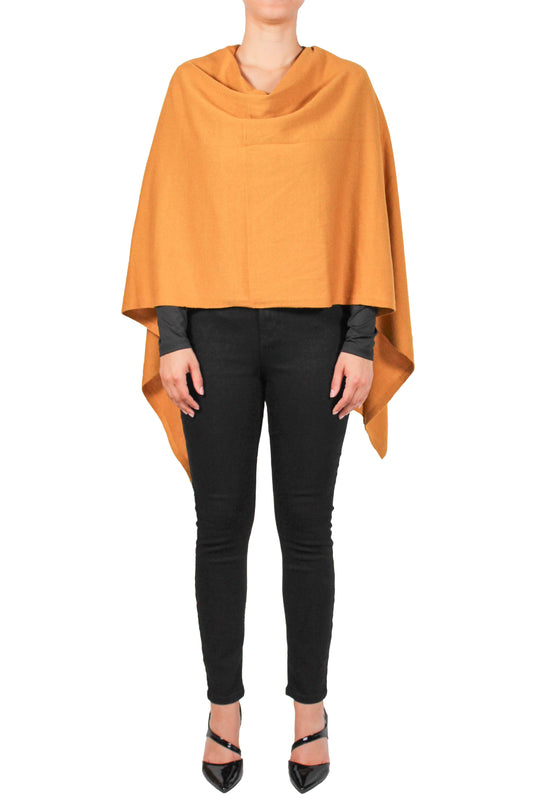 CCP320056-M - Mustard - Knit Poncho A3675 - Pack