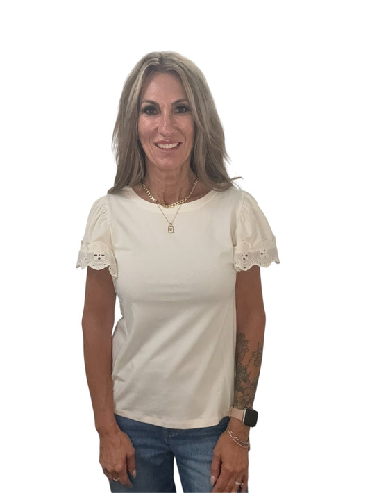 AM0045AA54B-S - Sugar Swizzle - Short Sleeve Top With Trim A3920 - Pack