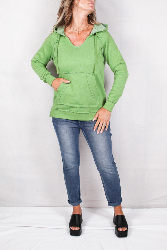 21M-F2117-F - Forest - Hooded Pocket Fleece A802 - Pack