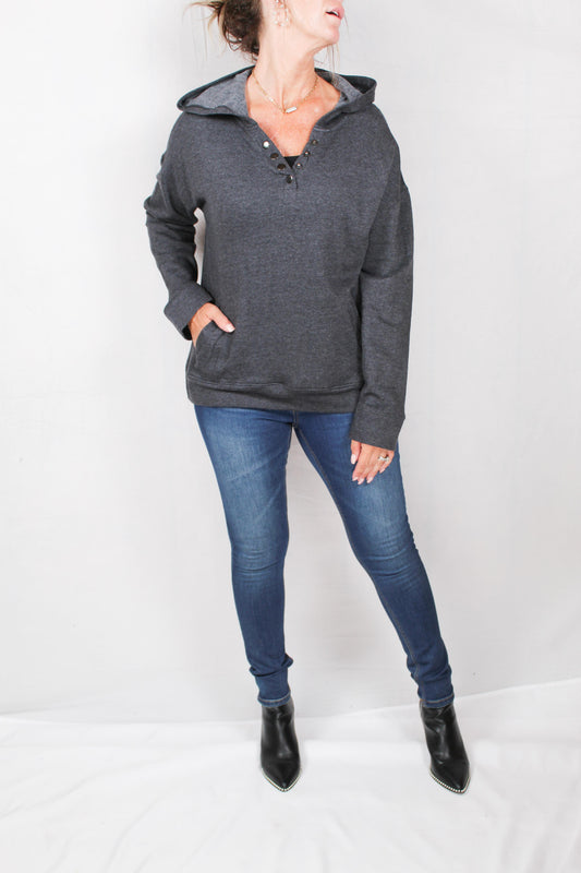 FM35612-C - Charcoal Heather - Fleece Hoodie A856 - Pack