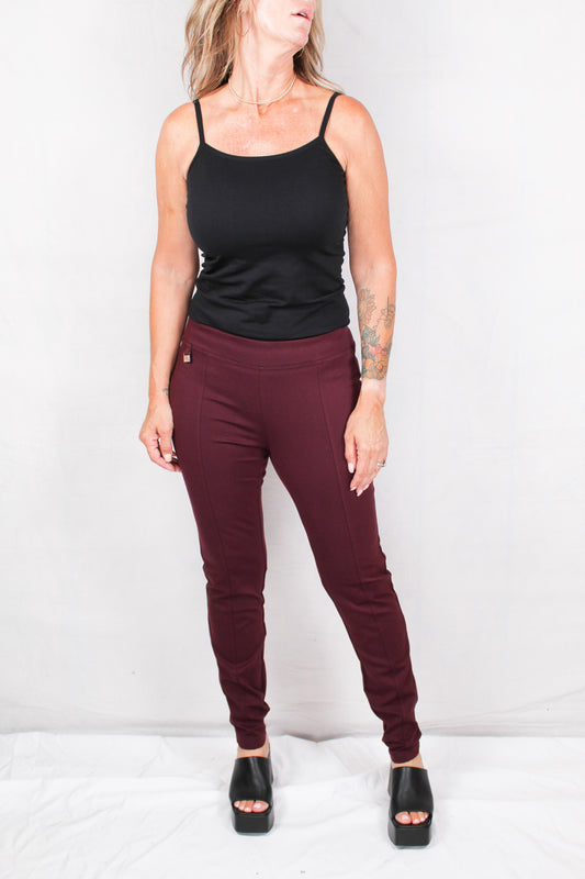 NP8116UD1-W - Wine - Compression Pant A913 - Pack