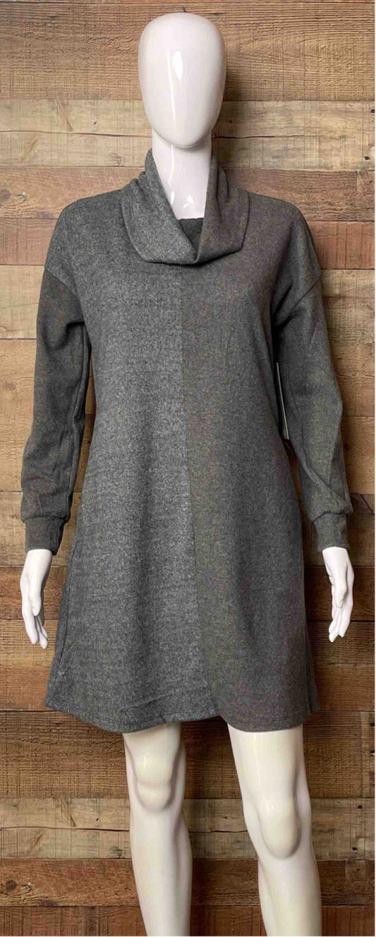 EF484AF75-G - Heather Grey / Dark Grey - 2 Tone Dress Long Sleeve A1565 - Pack