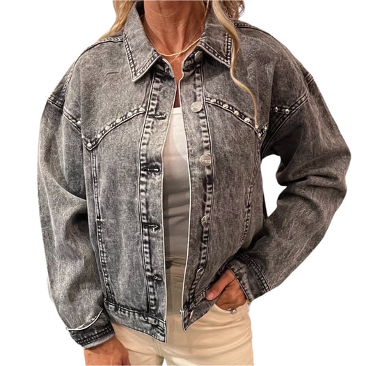 WJ121476-X19 - X19 - Western Stud Denim Jacket A3319 - Pack