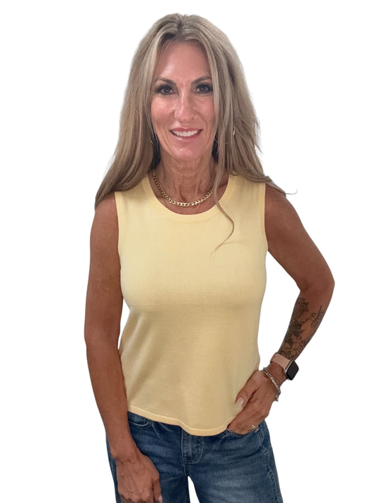 NS2254-C - Cornsilk - Sleeveless Tank A3949 - Pack