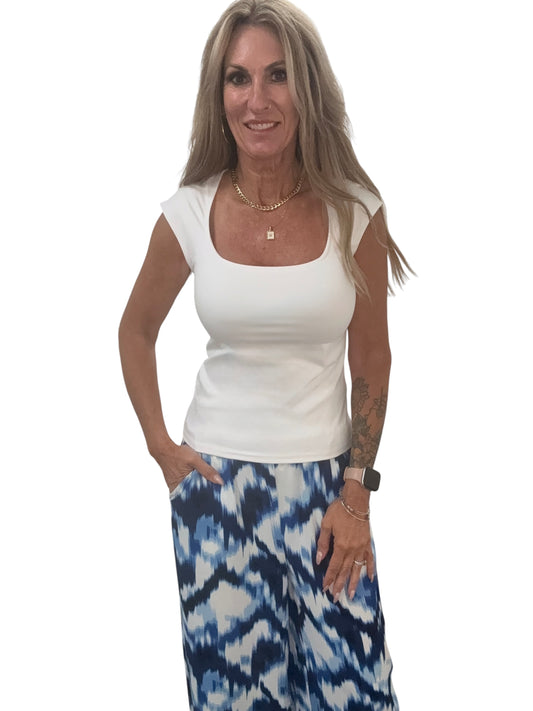 M3266RS-W - White - Seamless V-Neck Tank A3946 - Pack