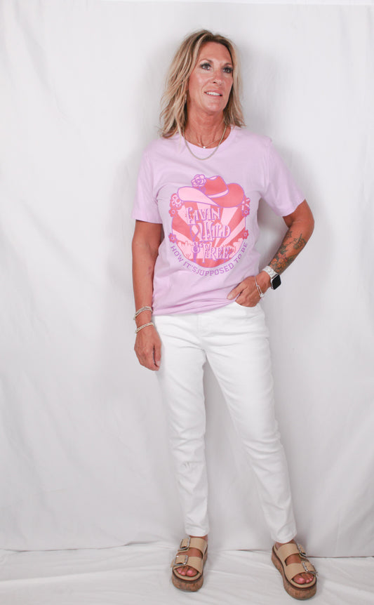 KCT-0006 - Lilac - T-Shirt Wild & Free T0006 - Pack