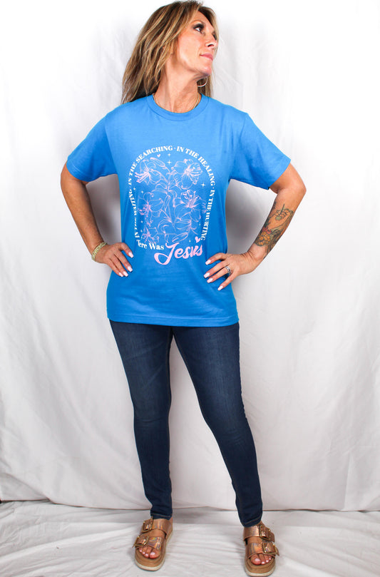 KCT-0009 - Turquoise - T-Shirt There was Jesus T0009 - Pack