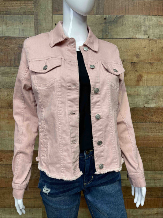 WCS63111-M - Mauve - Denim Jacket Frayed Edge - Plus A2140 - Pack