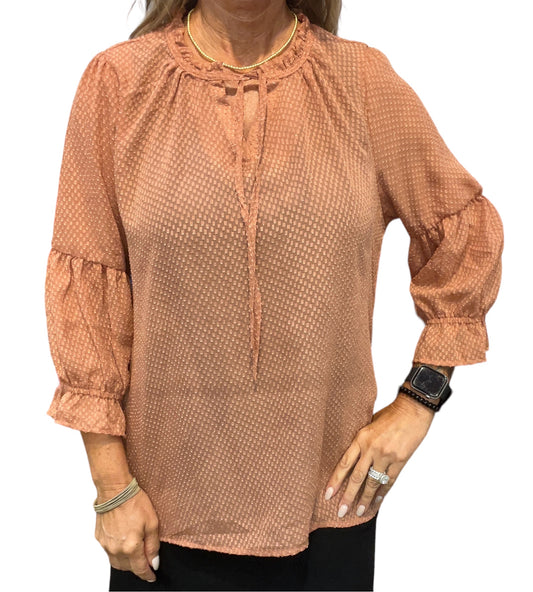 JC3903-M - Mauve - Puff Sleeve Top A2678 - Pack