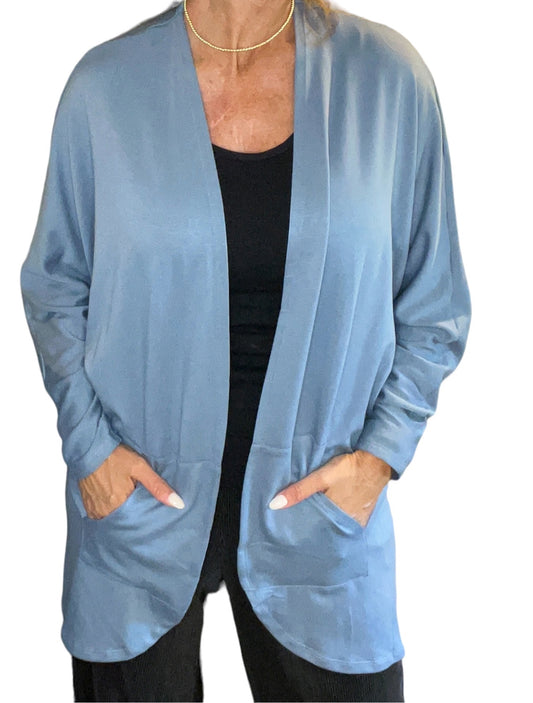 K652208-S - Shadow Blue - Dolman Cardigan A2883 - Pack
