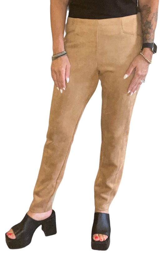 NP81GK4S4-C - Cognac - Faux Suede Pant A2907 - Pack