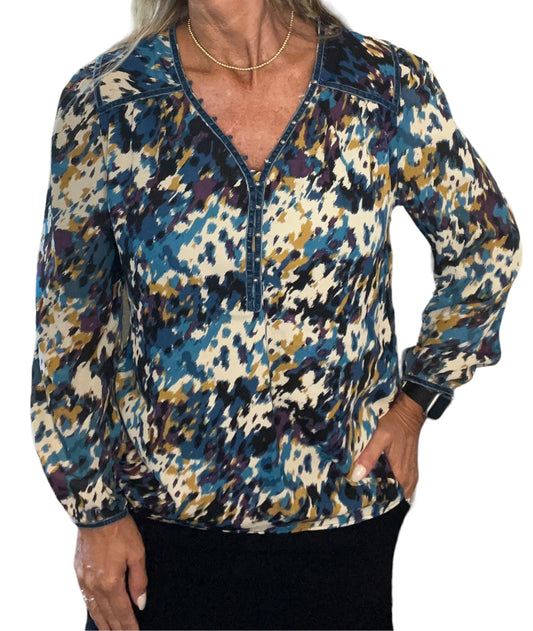 ST81507G4-H - Hotensia Multi - Long Sleeve Floral Blouse A2928 - Pack