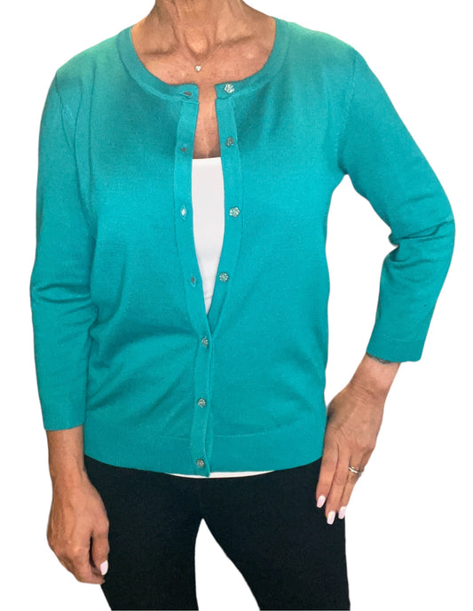 CGSW00438M-V - Viridian Green - Button Front Cardigan A3099 - Pack