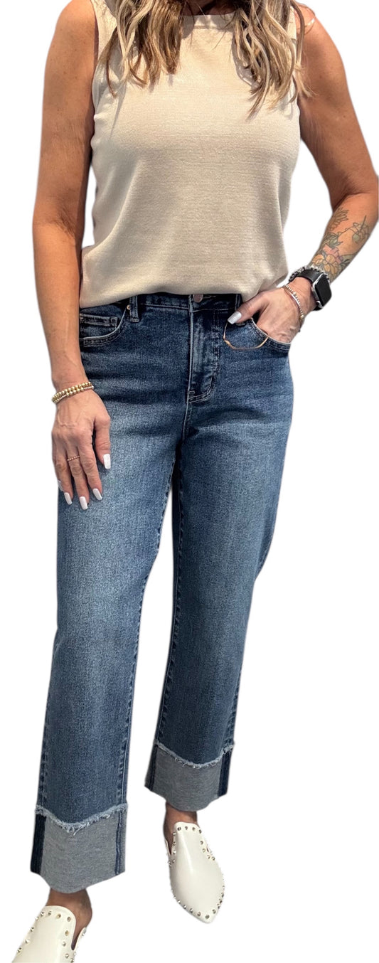 WP036260-108N -  - Mega Cuff Strsight Leg Jeans A3625 - Pack