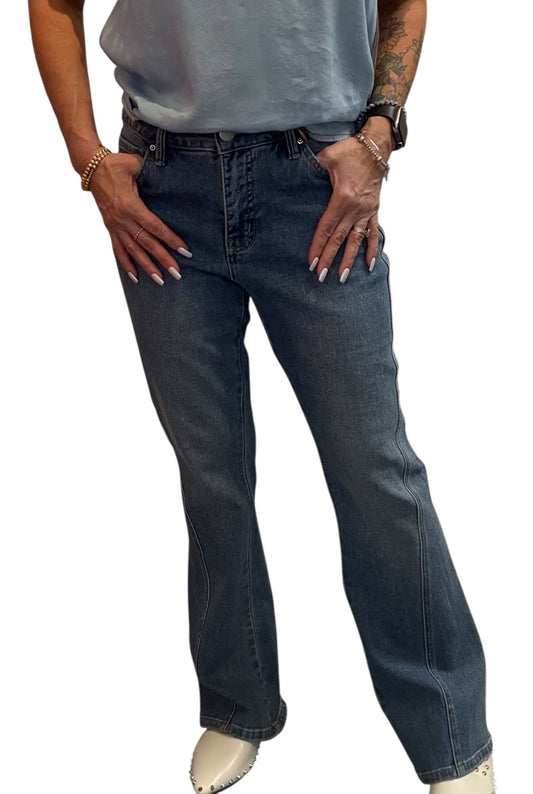 WP0720-36M -  - Mid Rise Flare Jean A3628 - Pack