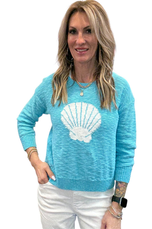 NS2179-T - Turquoise - Crew V-Neck Shell Sweater A3757 - Pack