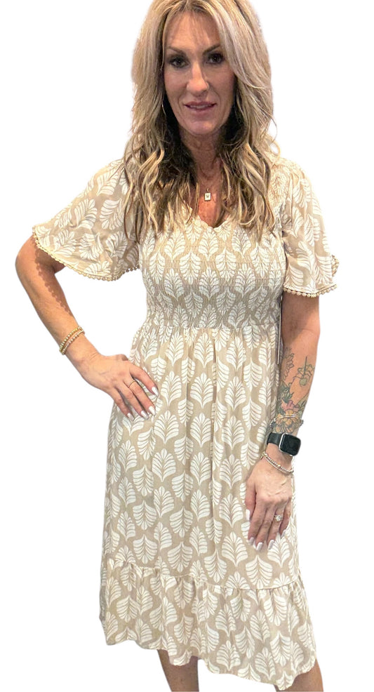 Y935866N98-T -  - Short Sleeve V-Neck Dress A3845 - Pack