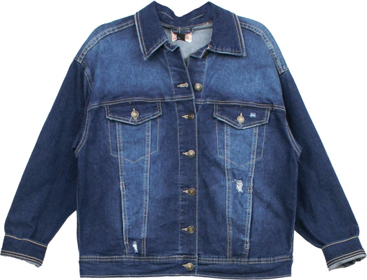 XJ105055-D - Dark - Denim Jacket - Plus A1689 - Pack