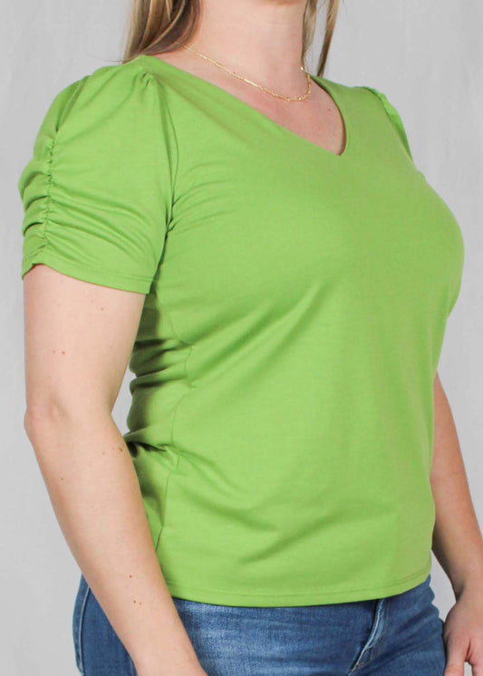 K022202-L - Leaf - V-Neck Tee A1990 - Pack