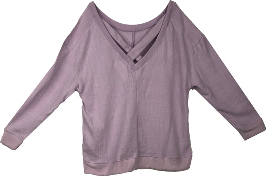SWM30059-L - Lilac (E) - L/SLV Crew Neck X Back A2292 - Pack