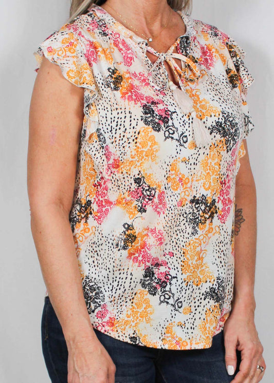 MH478AA36-A - Angel Wings - Cap Ruffle Sleeve Top A2595 - Pack