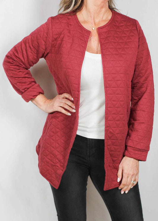 SK382204-T - Teaberry - Quilted Open Jacket A2612 - Pack