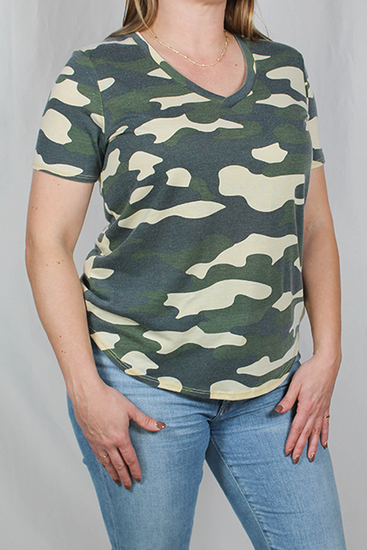 21M-T21227-C - Camo - Acid Wash Tee A685 - Pack