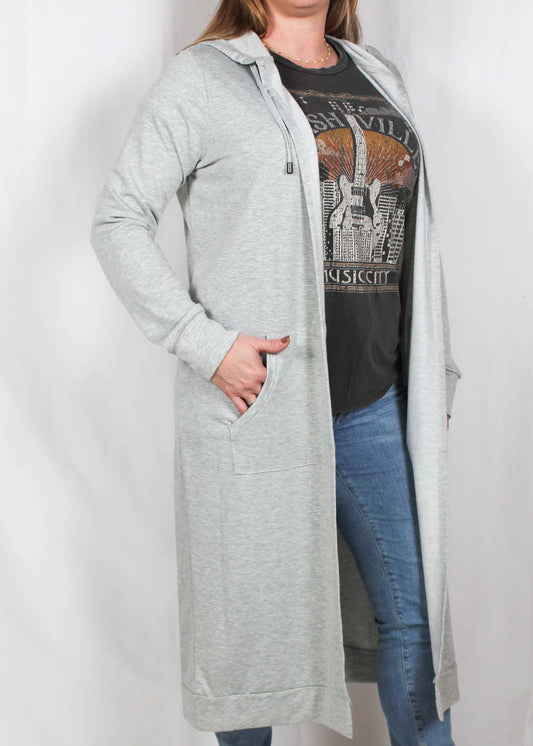 K121803-G - Grey - Duster Hooded A732 - Pack