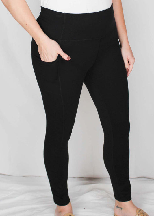 BBMN601-B - Black - High Waist Legging A790 - Pack