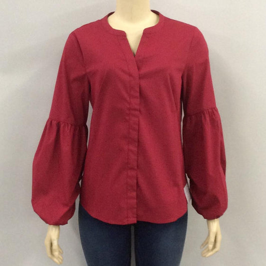 ST81F6XX9K-G - Garnet Balloon Sleeve Shirt A1342 - Pack